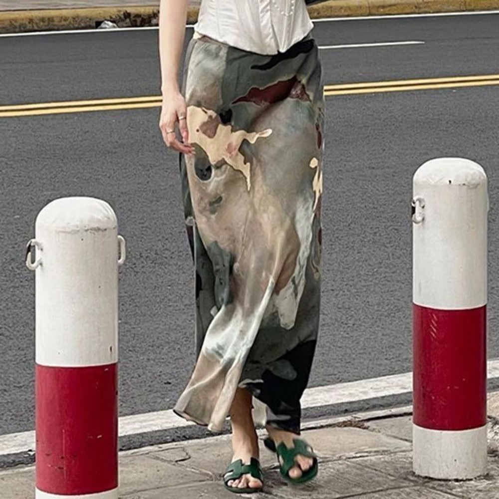 Micas Watercolor Print‎ Midi Skirt size M - Picture 3 of 10